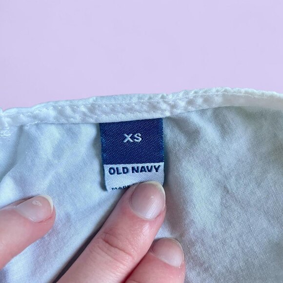 Old Navy White Babydoll Top – Size XS - Picture 6 of 7
